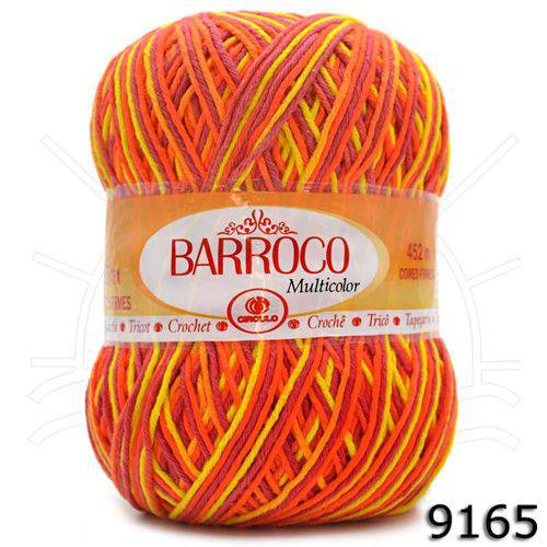Tamanhos, Medidas e Dimensões do produto Barbante Barroco Multicolor 400g - Cores 2017