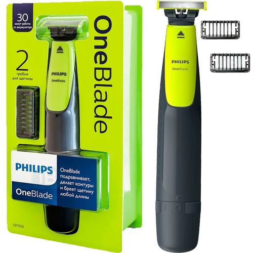 Barbeador Aparador Eletrico Philips Oneblade Qp2510/10 Verde
