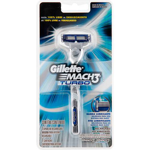 Tudo sobre 'Barbeador Gillette Mach3 Turbo'