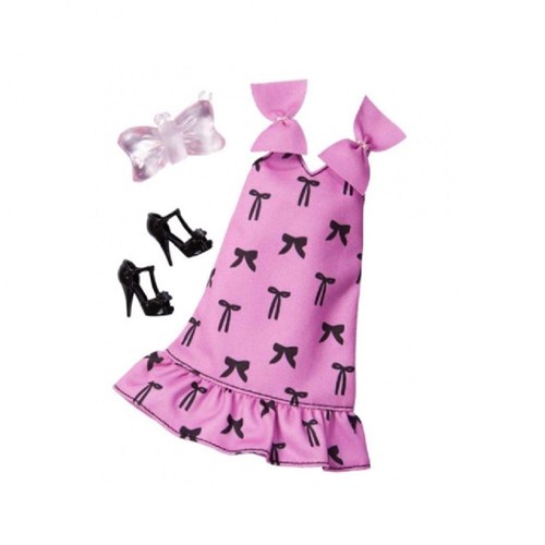 Barbie Acessórios Fashion Vestido Rosa - Mattel