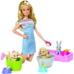 Barbie Banho de Cachorrinhos FXH11 - Mattel