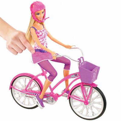 Barbie - Barbie Real Bicicleta com Boneca - Mattel - Barbie