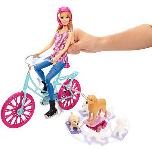 Tudo sobre 'Barbie Bicicleta com Pets - Mattel'