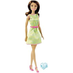 Barbie Boneca Fashion Vestido Verde - Mattel
