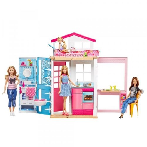 Brinquedo Barbie Casa Glam Com Boneca 30 Cm Mattel - Fxg55