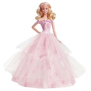 Barbie Colecionavel Feliz Aniversario Rosa - Mattel