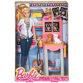 Barbie - Conjunto Profissões Boneca Veterinária - Mattel Barbie - Conjunto Profissões Veterinária - Mattel