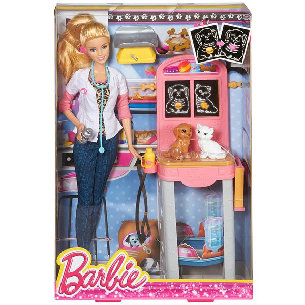 Barbie - Conjunto Profissões Boneca Veterinária - Mattel