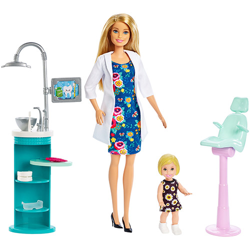 Tudo sobre 'Barbie Conjunto Profissões Dentista DHB63/FXP16 - Mattel'