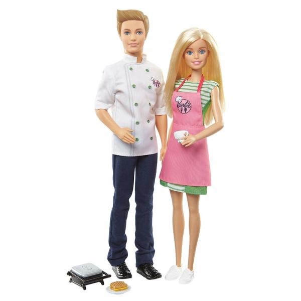 Barbie Cozinhando e Criando Barbie e Ken - Mattel