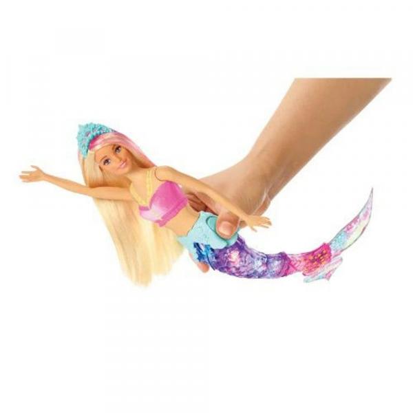 Barbie Dreamtopia Sereia de Luzes Arco Íris Mattel