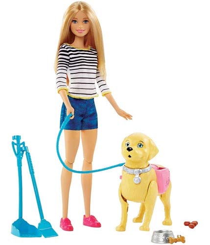Barbie Family Barbie Passeio com Cachor Mattel