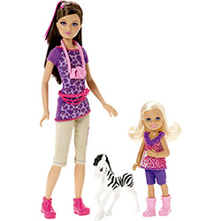Barbie Family Safari Irmãs Skipper e Chelsea - Mattel