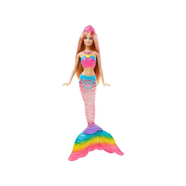 Barbie Fantasia Sereia Luzes Arco Iris - Mattel