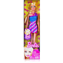 Barbie Fashion And Beauty com Anel Menina - Azul - Mattel