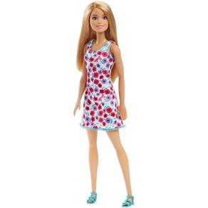 Barbie Fashionista Vestido Vermelho e Roxo - Mattel
