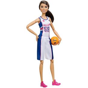 Barbie Feita para Mexer Esportista Jogadora de Basquete - Mattel