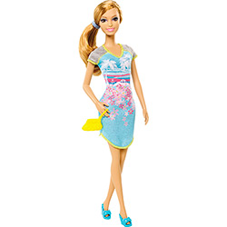 Tudo sobre 'Barbie Festa de Pijama Vestido Azul Praia - Mattel'