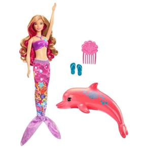 Boneca Barbie Filme Barbie e os Golfinhos Mágicos - Sereia Transformação Mágica Fmp58