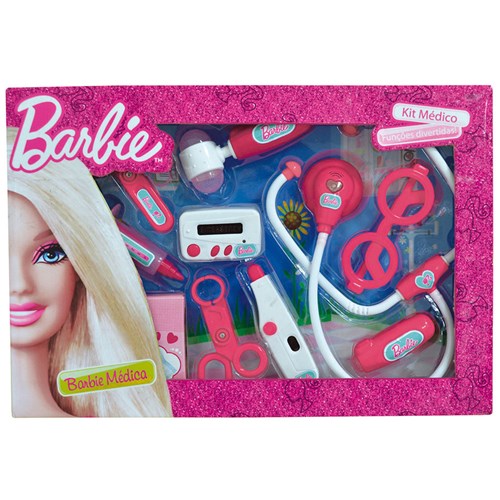 Barbie Kit Médica Médio - Fun Divirta-Se - Barbie Kit Médica Médio - Fun Divirta-Se