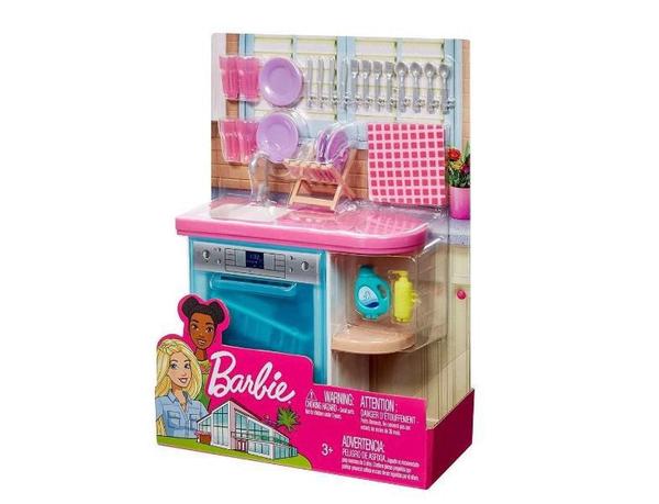 Barbie Lava Louça Moveis Básicos - Mattel
