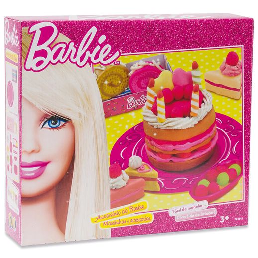 Barbie - Massinha Aniversário da Barbie - Fun Divirta-se