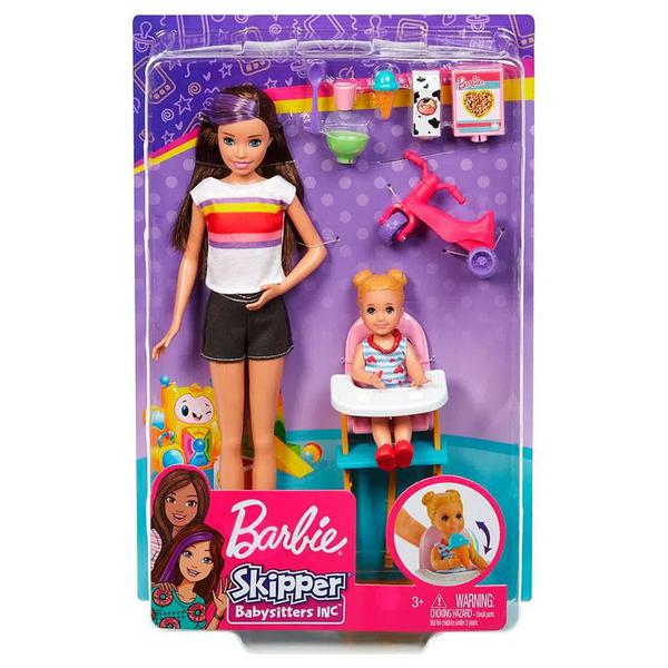 Barbie Mattel Family Babysitter Playset Comida - GHV87