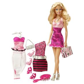 Barbie Mattel Três Looks - Barbie Loira N8820/V8558