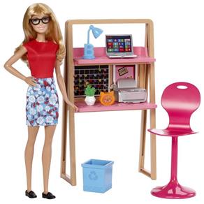 Barbie - Móvel com Boneca - Escritório Dvx52