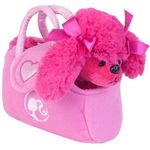 Barbie Pelucia na Bolsinha Poodle Pink Fun 7347-5