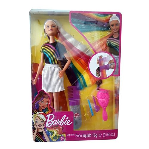Barbie Penteados de Arco Iris 2019 Fxn96 Mattel