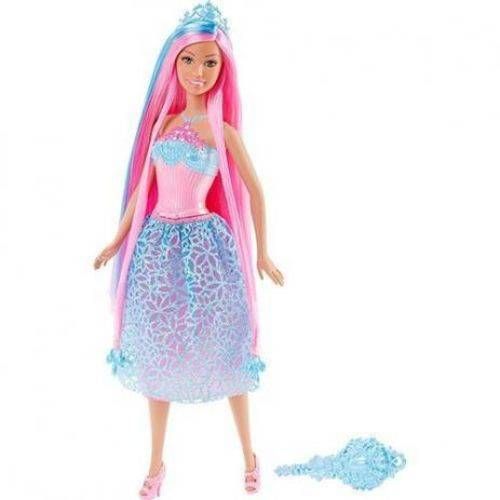 Barbie Princesa Cabelos Longos Azul Mattel