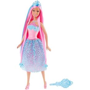 Barbie Princesa Cabelos Longos Rosa MATTEL