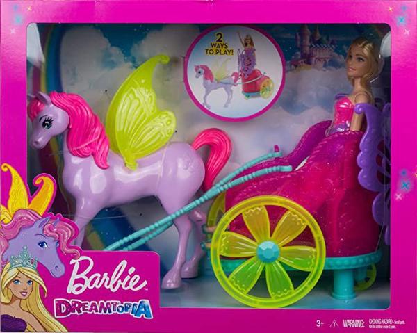 Barbie Princesa com Carruagem Mattel Gjk53