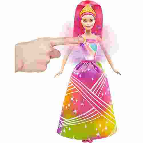 Barbie Princesas Luzes Arco Iris Dpp90 - Mattel