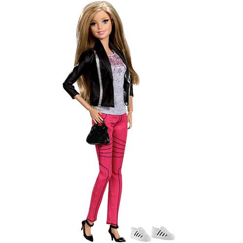 Barbie Style Luxo Calça Rosa e Jaqueta Preta - Mattel