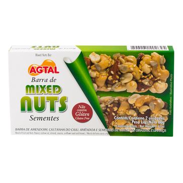 Barra de Cereais &joy Mixed Nuts Sementes Caixa com 2 Unidades de 30g Cada