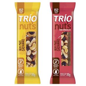 Barra de Cereal Trio Nuts com 1 Unid - com Chocolate