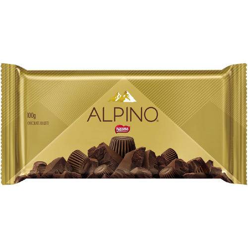 Barra de Chocolate Alpino ao Leite Nestlé 100g