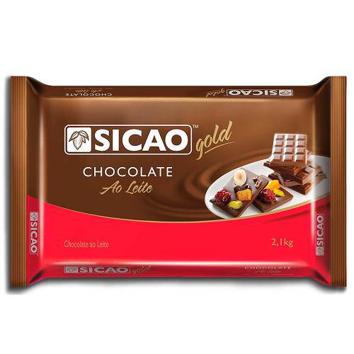 Barra de Chocolate ao Leite 2,1kg - Sicao
