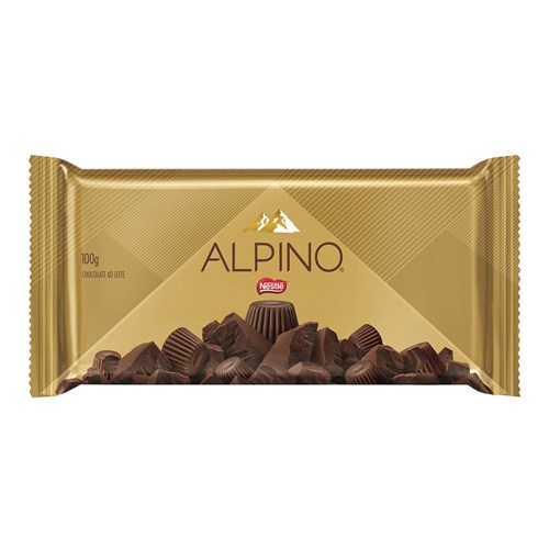 Barra de Chocolate ao Leite Alpino 100G