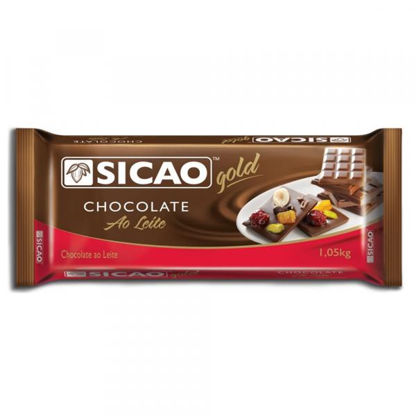 Barra de Chocolate ao Leite Gold 1,05kg - Sicao