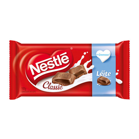 Barra de Chocolate ao Leite Nestlé Classic 100G