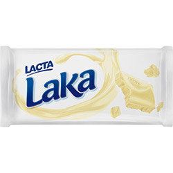 Barra de Chocolate Branco Lacta Laka 150g - 1 Unidade