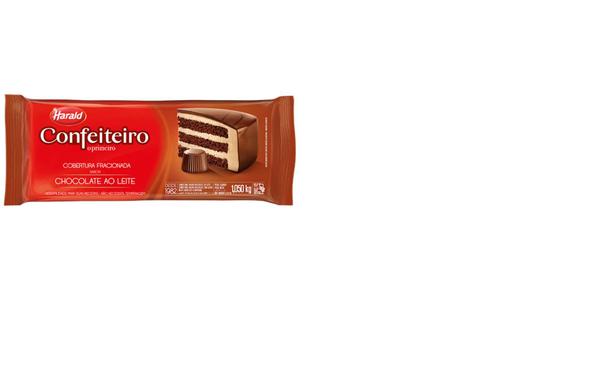 Barra de Chocolate Fracionado Confeiteiro ao Leite 1,05kg - Harald
