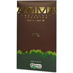 Barra de Chocolate Orgânico 75% Amma 80g 1 Unidade