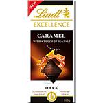 Barra de Chocolate Suíço Excellence Caramelo & Sea Salt Dark Lindt 100g