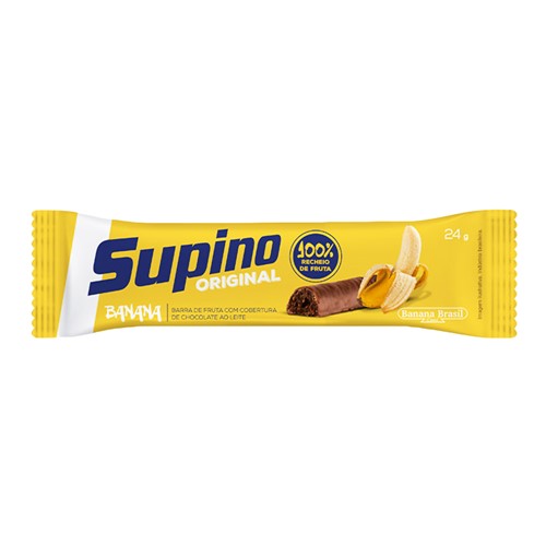 Barra de Fruta Supino Banana com Chocolate com 24g