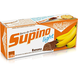Barra de Frutas Supino Light Banana e Chocolate ao Leite 28g - Embalagem com 3 Unidades - Banana Brasil