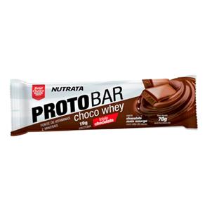 Barra de Proteína Protobar Choco Whey Nutrata 70g - Chocolate Amargo - 70 G
